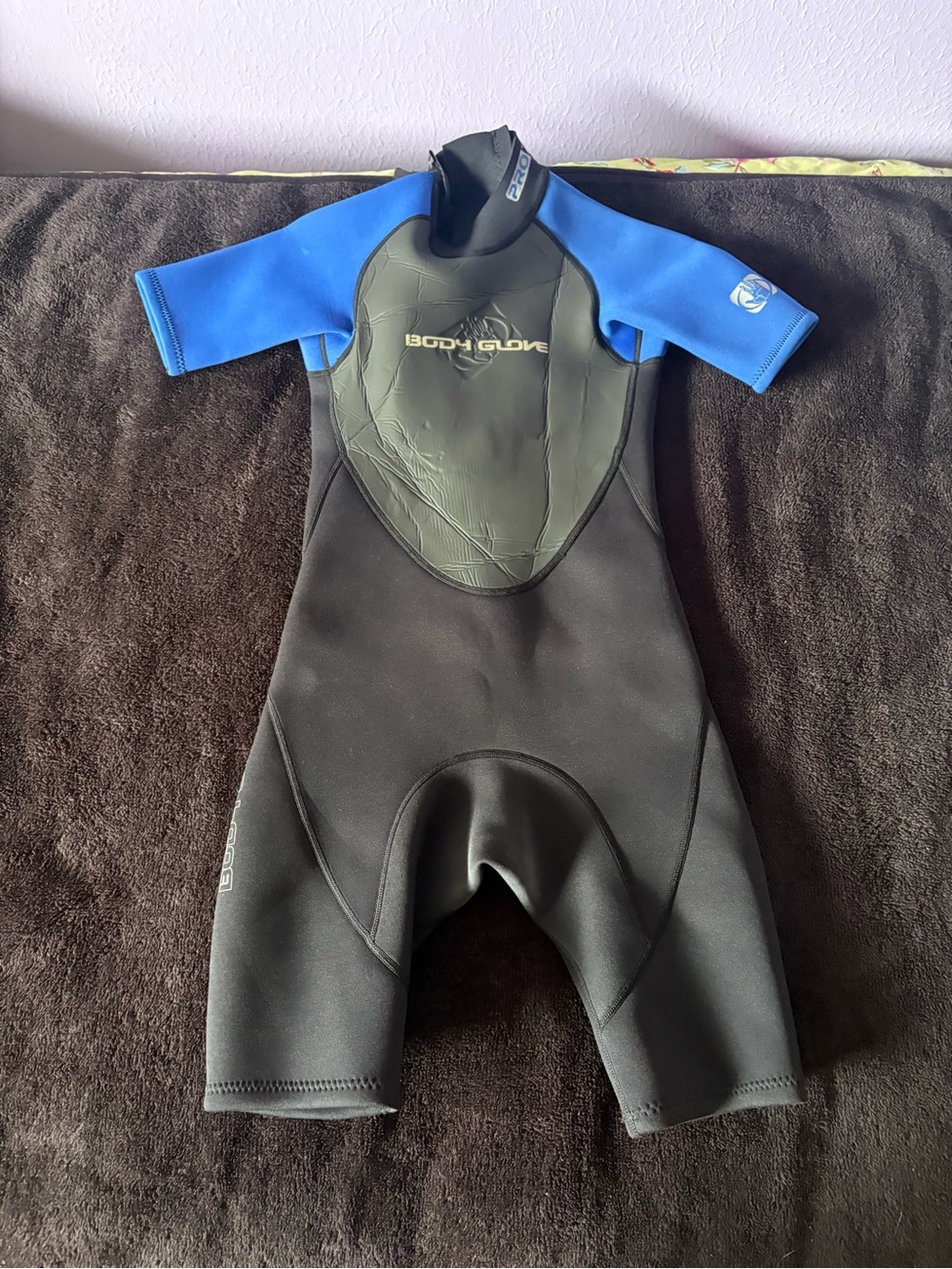 Body Glove Pro 2 2.1 Swim Dive surf Wetsuit - Gray / blue / black size junior 10